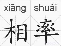 相率的拼音