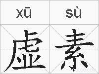 虚素的拼音