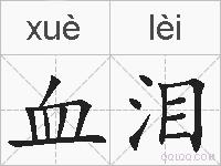 血泪的拼音