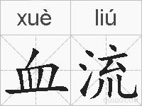 血流的拼音