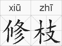 修枝的拼音
