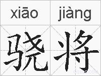 骁将的拼音