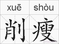 削瘦的拼音