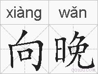 向晚的拼音