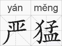 严猛的拼音