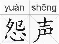 怨声的拼音