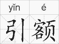 引额的拼音