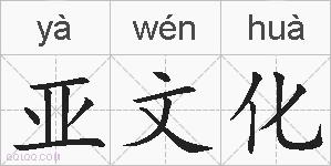 亚文化的拼音