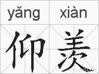 仰羡的拼音