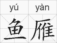 鱼雁的拼音