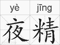 夜精的拼音