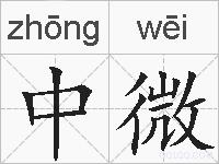 中微的拼音