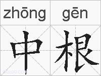 中根的拼音