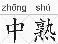 中熟的拼音