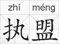 执盟的拼音