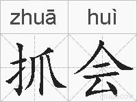 抓会的拼音