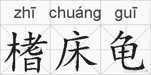 榰床龟的拼音