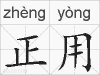 正用是什么意思 拼音读音 词语解释 正用的英文翻译 近义词 反义词 正用的相关成语词语诗词名人明星