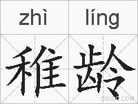 稚龄的拼音