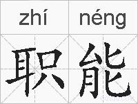 职能的拼音