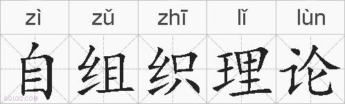 自组织理论的拼音