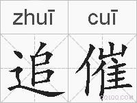 追催的拼音