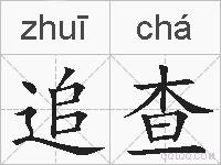 追查的拼音