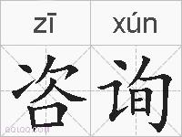 咨询的拼音